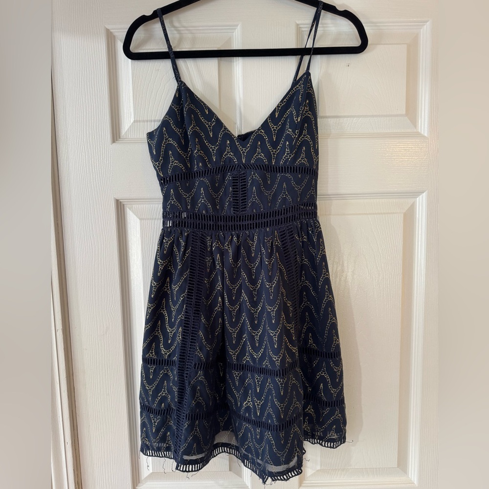 NBD Cocktail Dress Navy/Gold